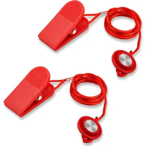 2pcs Universal Treadmill Magnetic Safety Key, Emergency Stop Lock Magnetic Safety Switch Replacement for Most Running Machines