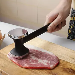 1pc Aluminum Alloy Meat Tenderizer, Chicken Meat Pounder, Manual Meat Mallet, Multi-functional Steak Hammer for Tenderizing Chicken and Beef