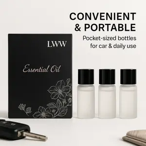 LWW Car Diffuser Refill Kit - 3 Pack (10ml Each) Long-Lasting Fragrance for Car, Home & Office