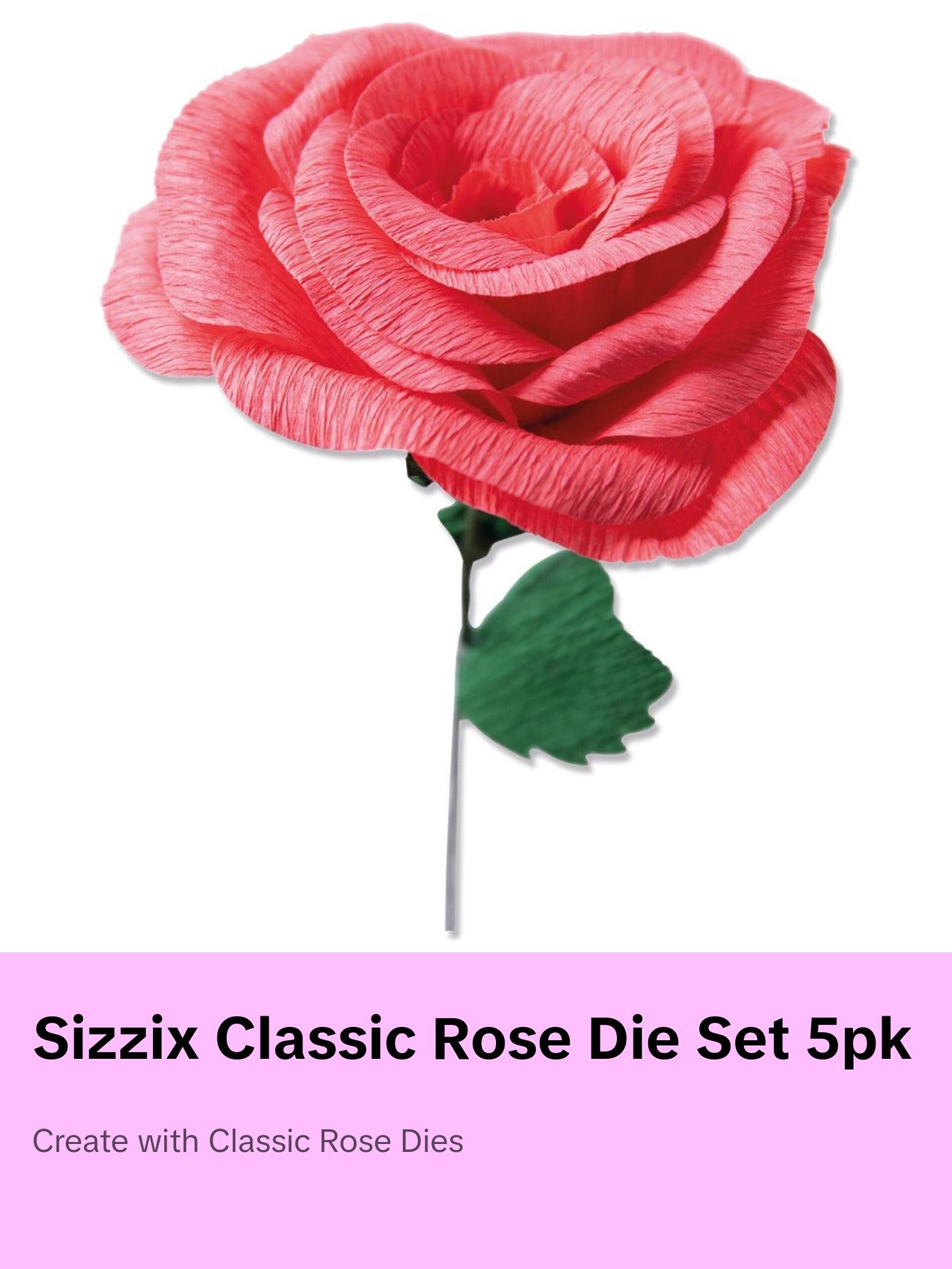 Sizzix Thinlits Die Set 5PK - Classic Rose