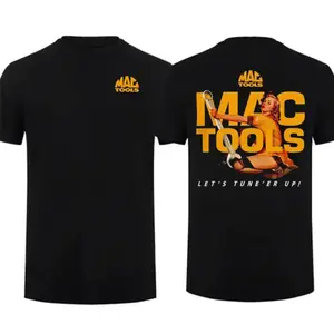 Mac Tools Tune Up Pinup Sexy Girl T-Shirt - Heavy Equipment Tee for Diesel Mechanic & Construction Worker, Cotton Crewneck, Tools Truck Enthusiast Gift