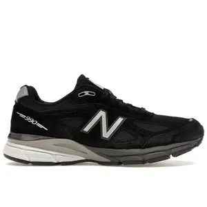 New Balance Men's 990v4 MiUSA Black Silver, from StockX