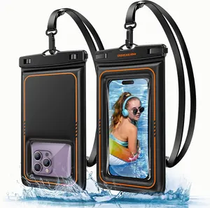 UNBREAKcable Floating Waterproof Phone Pouch with Secure Strap for Easy Viewing & Protection Ideal for Swimming & Beach Use