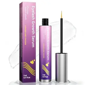 Eyelash Growth Serum with Gentle Formula for Longer, Thicker, Voluminous Lashes - Safe for Sensitive Eyes, Vegan, Natural & Cruelty-Free (5ml)