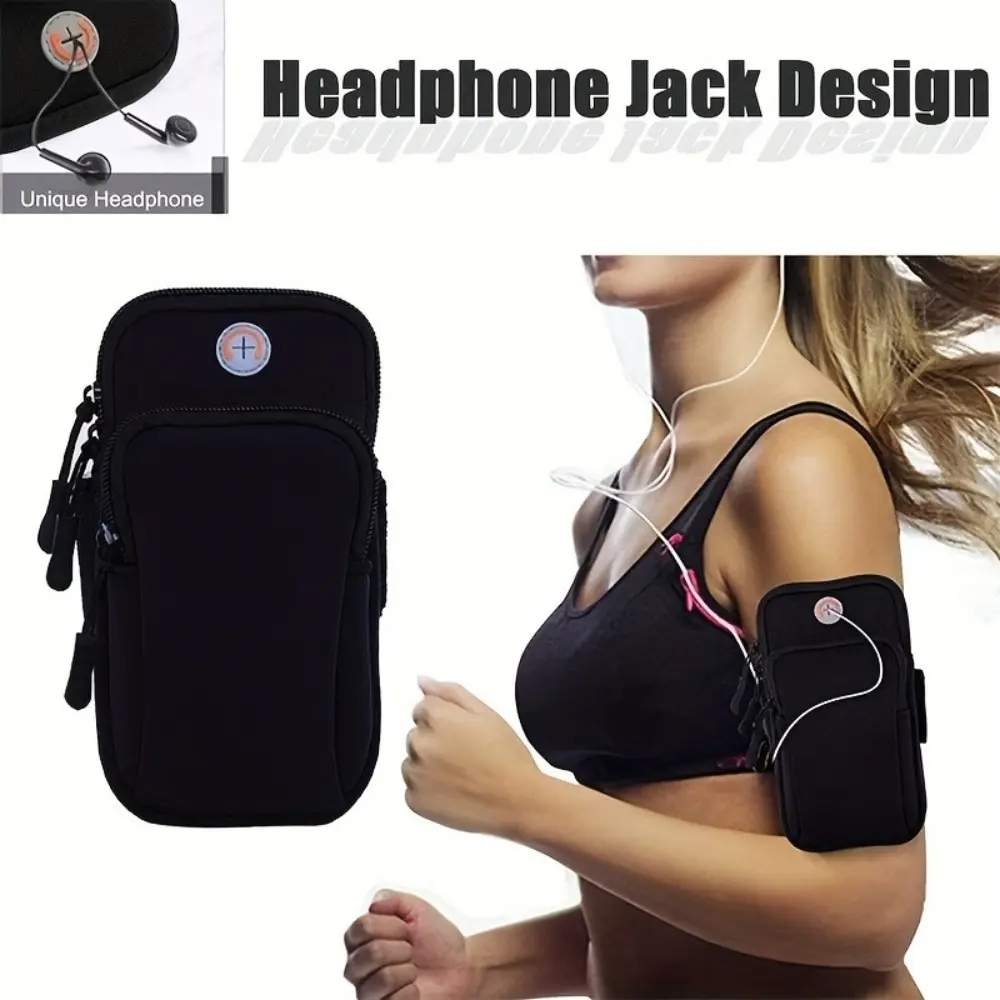 Adjustable Waterproof Arm Band - Phone Fitness Armband for Trail Running & Cycling, Secure Sport Holder for Outdoor Exercise, iPhone Android Phone Holder Accessories