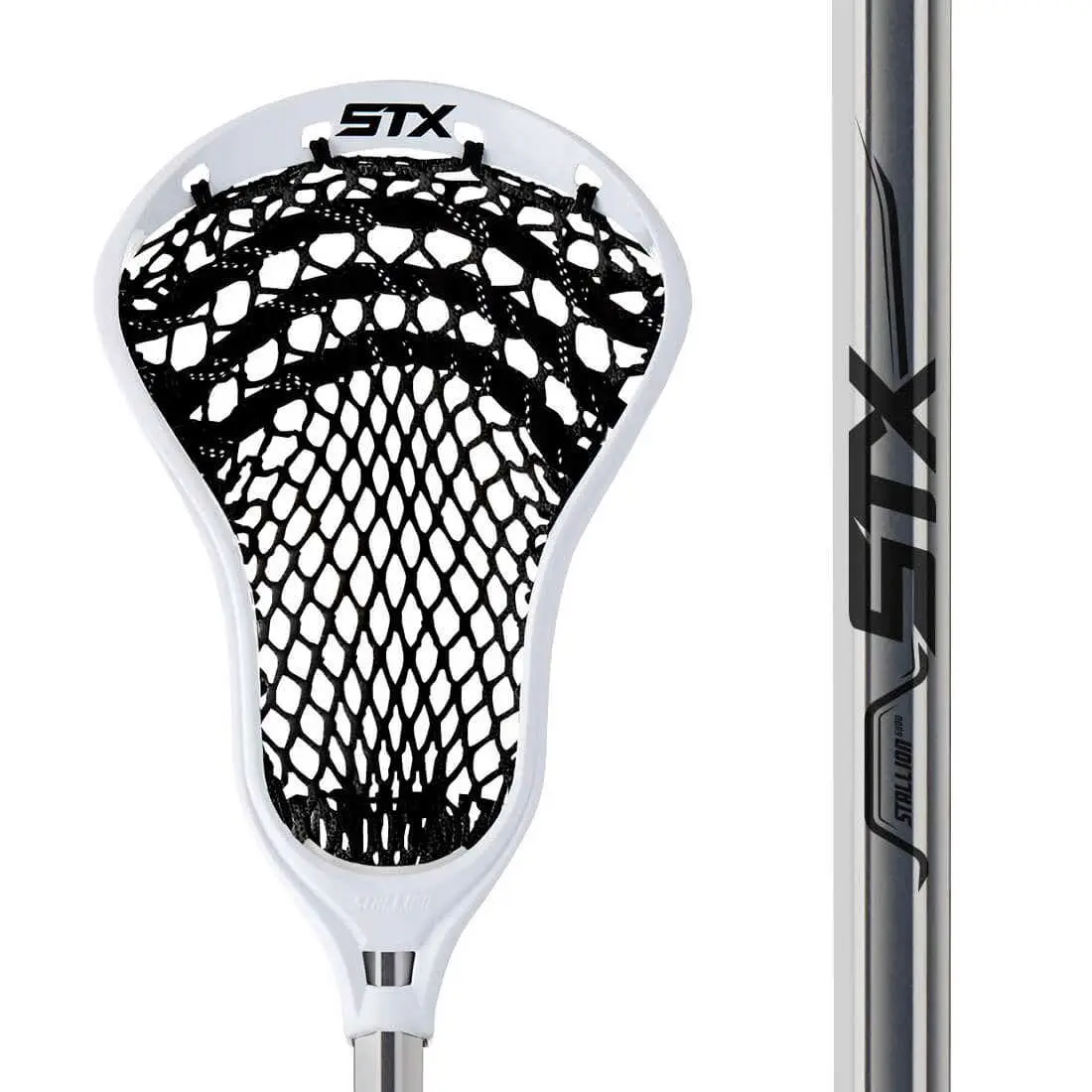 Complete Youth Lacrosse Stick for Beginners | Soft Mesh Head with Forgiving Response and Thinner Alloy Handle for an Easier Grip