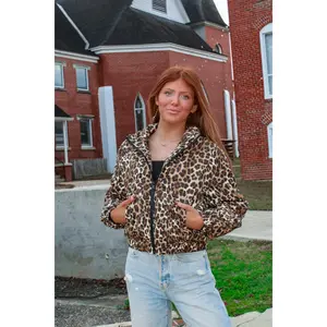 Cold Front Leopard Puffer Jacket