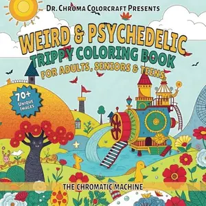 WEIRD & PSYCHEDELIC TRIPPY COLORING BOOK FOR ADULTS, SENIORS & TEENSTHE CHROMATIC MACHINE | 160 Pages, 8.5" x 8.5" | ... Art, Magic Worlds and Fantastical Creatures
