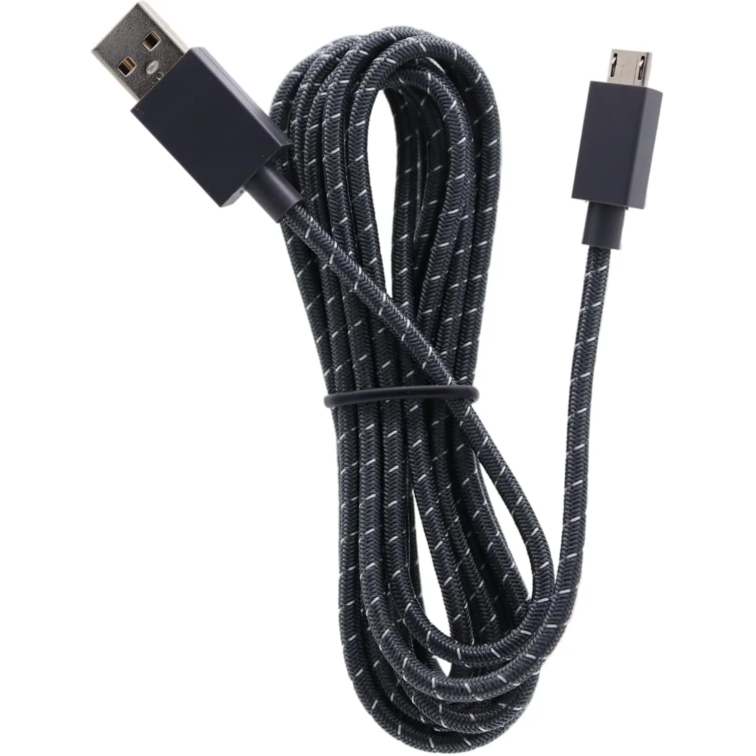 Braided USB Charging & Data Cable for Xbox 1 Elite Controller, 2.7M/9FT Synthetic Cord for PS4/X/S Devices, Unused Cable for Gaming Chargers
