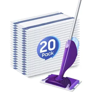 Household daily necessities 20 Count Disposable Mop Pads Refill for Swiffer WetJet Spray Mop - Wet Jet Mopping Pad Refill for Multi Surface Hardwood Floor Cleaning - Thickness & Absorbent