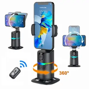 360°Rotation Smartphone Gimbal Stabilizer Face Tracker Selfie Stick Tripod with Remote and Gesture Control for Live Video Shoot Selfie Stand