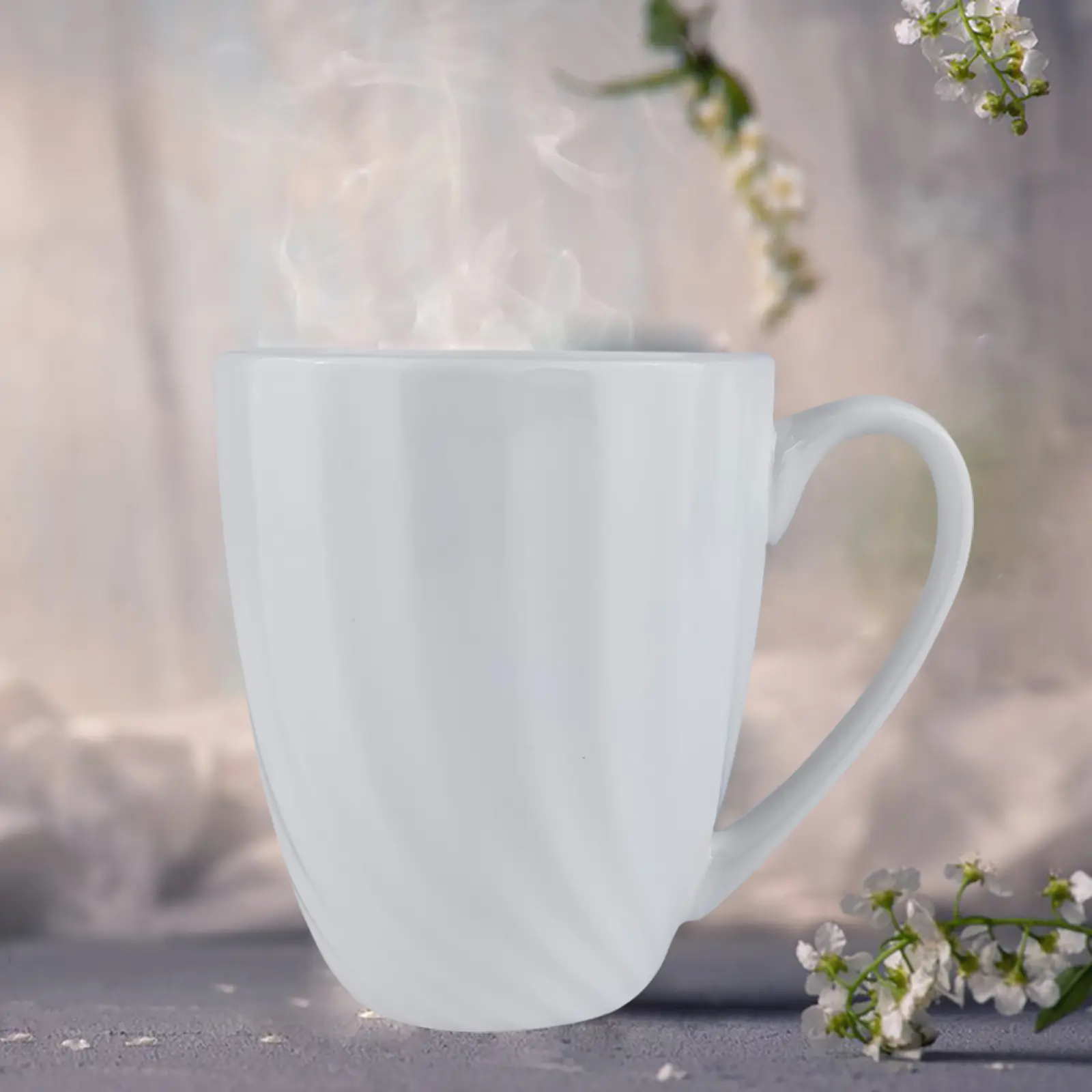 Coffee mugs set of 2, 12 oz white fine bone china coffee mugs set, spiral  texture porcelain tea cup coffee mug, upscale coffee mug for party, wedding  gifts, microwave safe - TikTok Shop