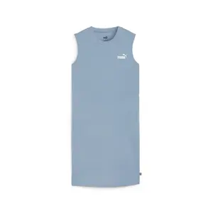 PUMA Womens Essentials Sleeveless Crewneck Mini Dress Casual Casual - Blue