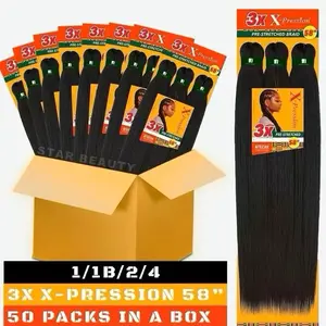 3x X-Pression Pre-stretched Braid 58”