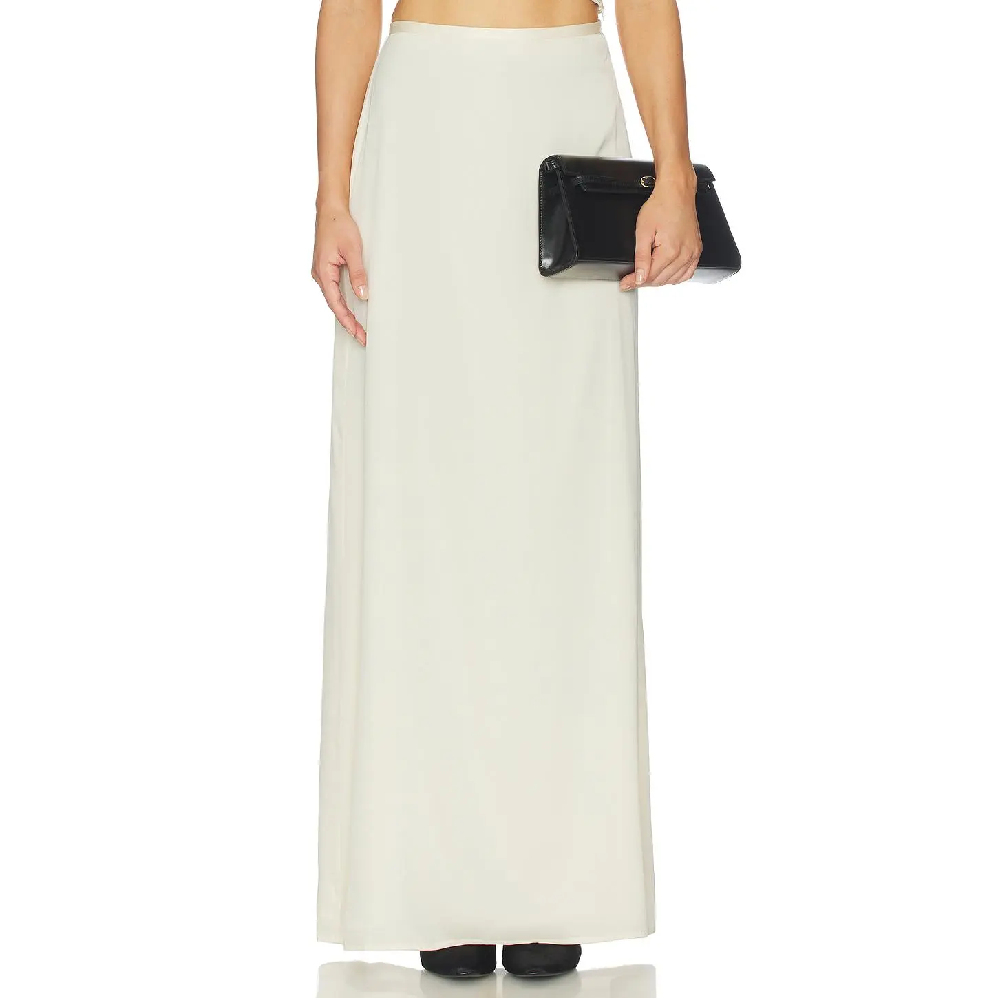 SRG Margo Silk Skirt in Cream