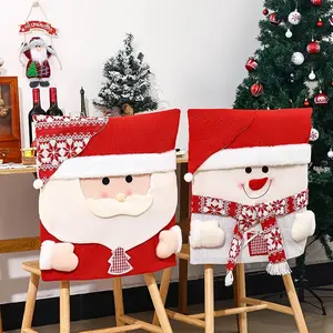 Christmas Chair Cover Set, Festive Decoration Accessories, Home Decor Items, Perfect for Holiday Season, Enhance Your Christmas Atmosphere