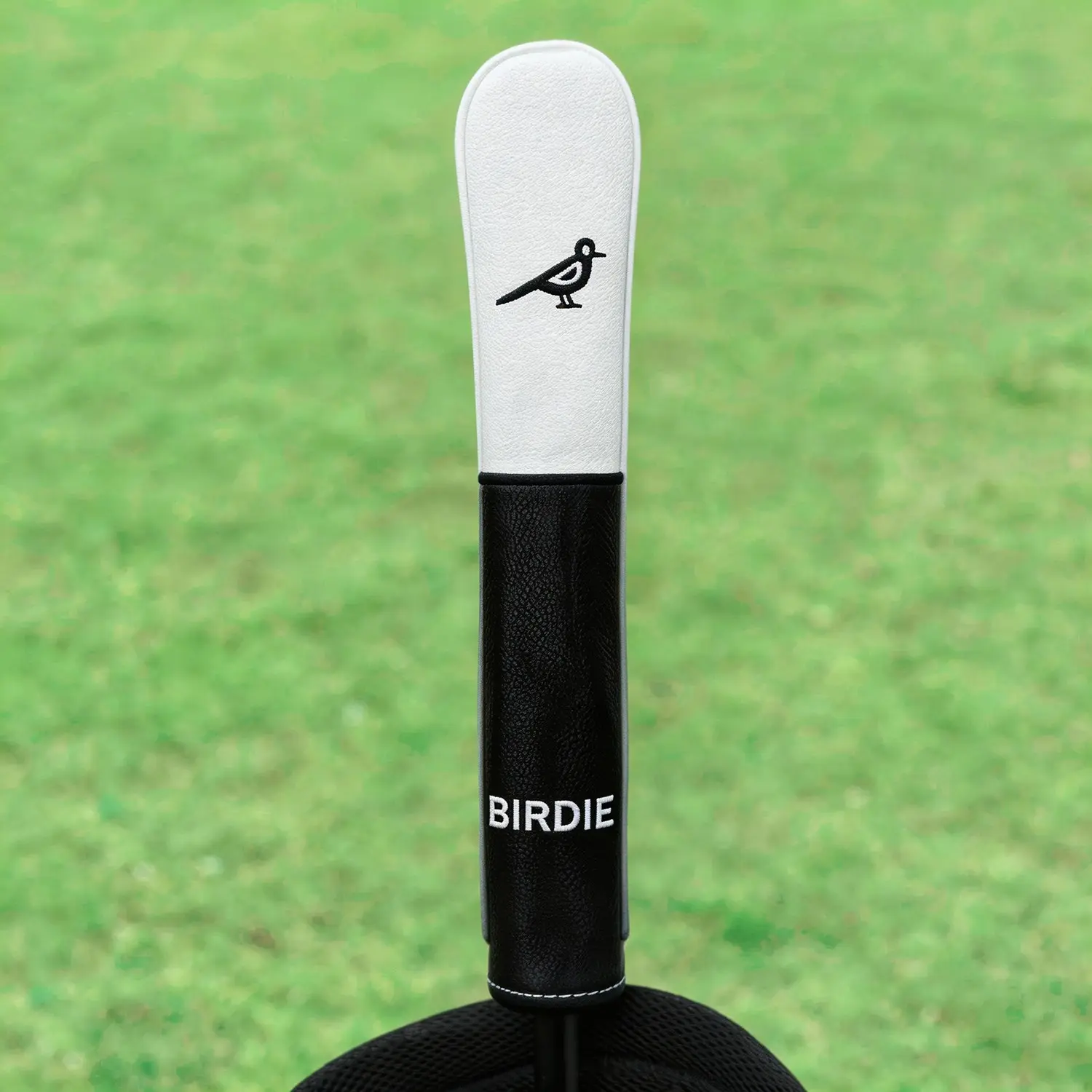 Birdie Embroidered Golf Alignment Stick Cover, Premium PU Material, Durable Design, Ideal for Golf Practice & Training, Golf Accessory