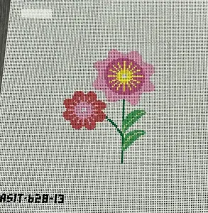A Stitch In Time ASIT 628-13 Pink Flowers
