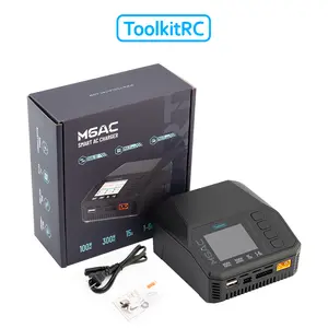 ToolkitRC M6AC 100W AC / 300W DC Smart Battery Charger, 15A Max 1-6S Lipo Balance Charger for FPV Drone RC Car Boat