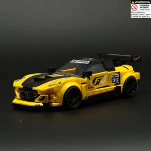 Racing Car Building Blocks Sports Car Model Boys Birthday Gift STEM Toy Creative Supercar DIY Kit Christmas Gift For Kids Adults Desktop Decor Racing Vehicle Collectible Hobby Gift Ideas Speed Champion Style Boy Toy Father's Day Gift Holiday Surprise.