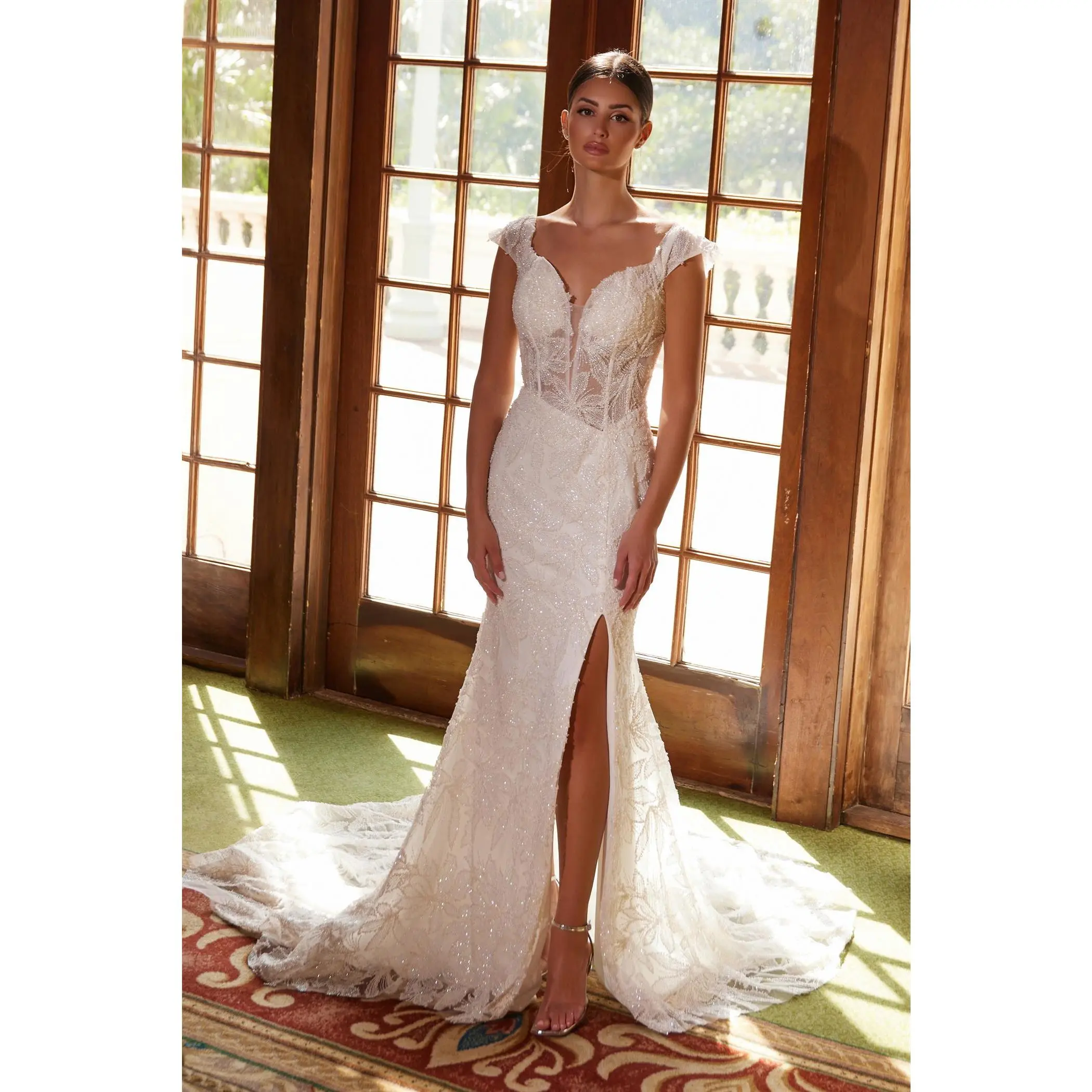 Nox Anabel -C1600W Corset Bodice Beaded Bridal Dress