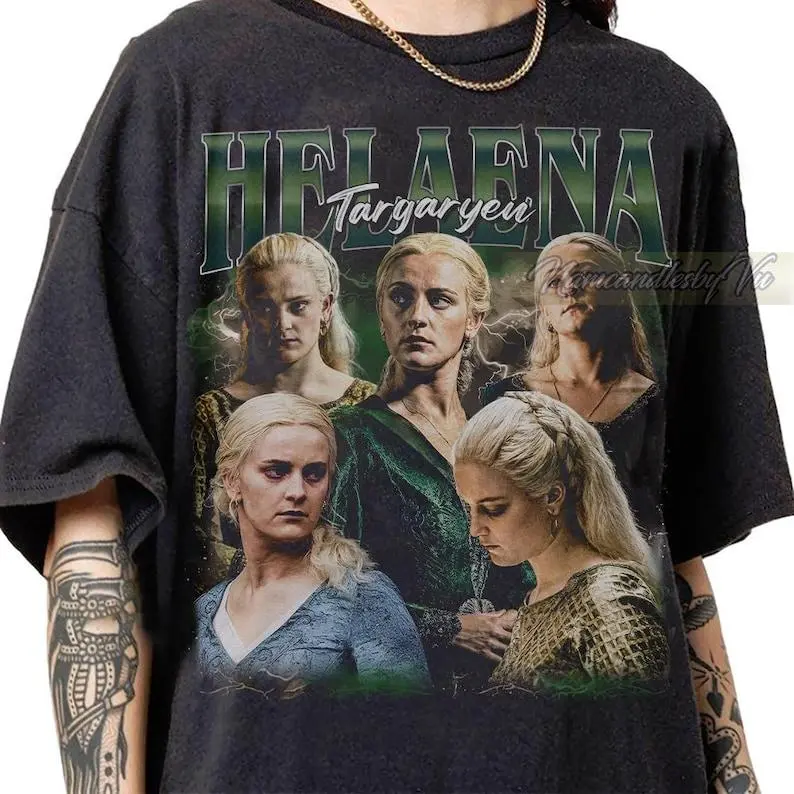 Vintage 90s Bootleg Retro Helaena Targaryen T-shirt, Helaena Targaryen Movie Fan Gifts T-Shirt, Retro Helaena Targaryen Vintage T-Shirt
