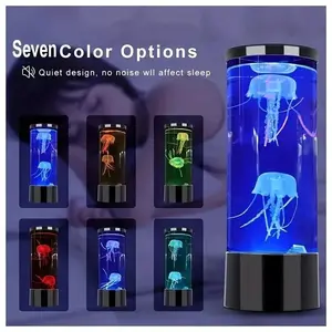 Jellyfish Lamp LED Remote Control Color Changing Aquarium Light With 8 Colors Home Decoration Lights Night Lights Pet Supplies