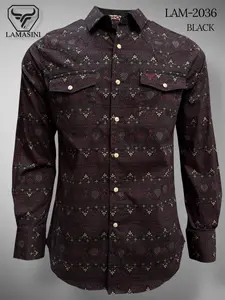 Camisa de Vaquera Estampada Lamasini Jeans LAM-2036