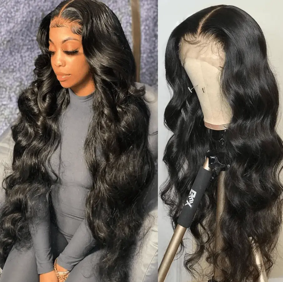 HD 13x6 230% Full Frontal Wig 100% Human Hair Straight/Body Wave/Water wave Hair Pre plucked Lace Wigs No Shedding No Tangling No Bad Smell