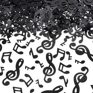 3000 count  Notes Confetti Mini  Party Decorations Musical Table Centerpiece Confetti Graduation Black Clef Cutouts for Disco Party Reception Conservatoire Birthday  Shower Decor