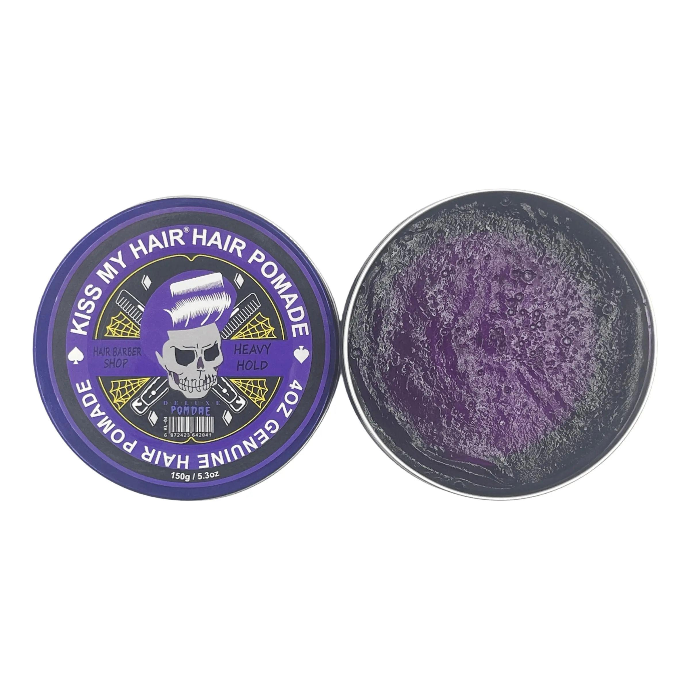 Halloween Vibes Frankenstein Style Hair Pomade, 150g Jar, Men's Strong Hold Hair Wax, Smooth Texture, Waterproof, Long Lasting, Hair Styling Products