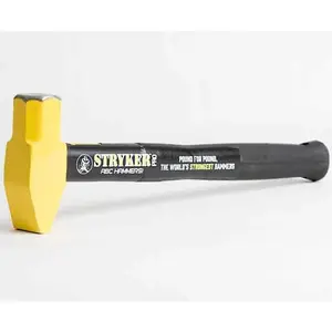 212 MAIN ABC Hammers PRO2516CP 2.5 lbs Steel Head Hammer, 16 in. Head, Steel-Reinforced Rubber Handle, Rubberized