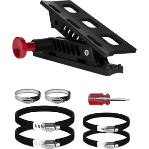 Adjustable Fire Extinguisher Mount, Easy Install on Roll Bar/ Cage Fire Extinguisher Holder, Quick Release Mounting Bracket for   JT TJ JKU JK JL UTV Cam-Am X3 Polaris RZR Ranger