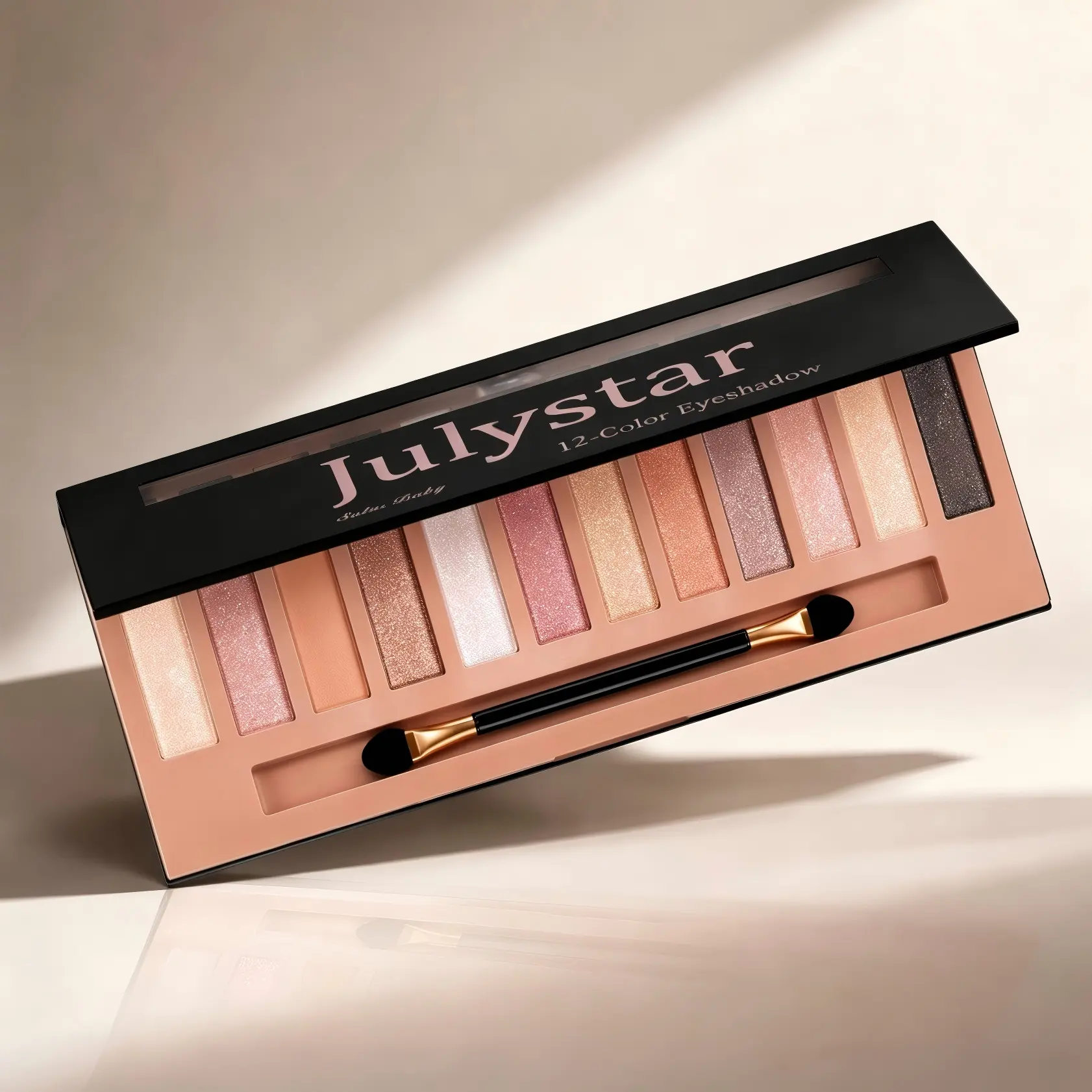 12 Color Makeup Nude Colors Eyeshadow Palette Natural Nude Matte Shimmer Glitter Pigment Eye Shadow Pallete Set Waterproof Smokey Cosmetic