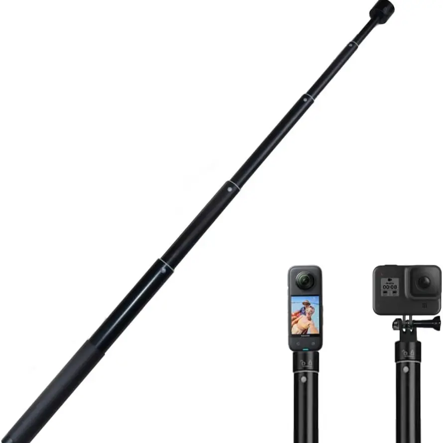 Adjustable Selfie Stick Portable Selfie Accessory Compatible with Gopro Insta360 Dji, Extendable Sports Camera Accessory, Universal Design for Travel & Photography, Travel Gadgets, Camera Stand