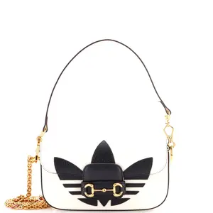 Pre-owned GUCCI Leather Shoulder Bags x Adidas Horsebit 1955 Shoulder Bag East West by Rebag
