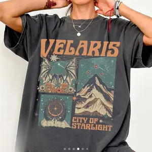 Comfort Colors Velaris City Of Starlight Acotar Vintage Graphic Tee The Night Court Shirt Acotar Shirt Bookish Gifts For Lovers