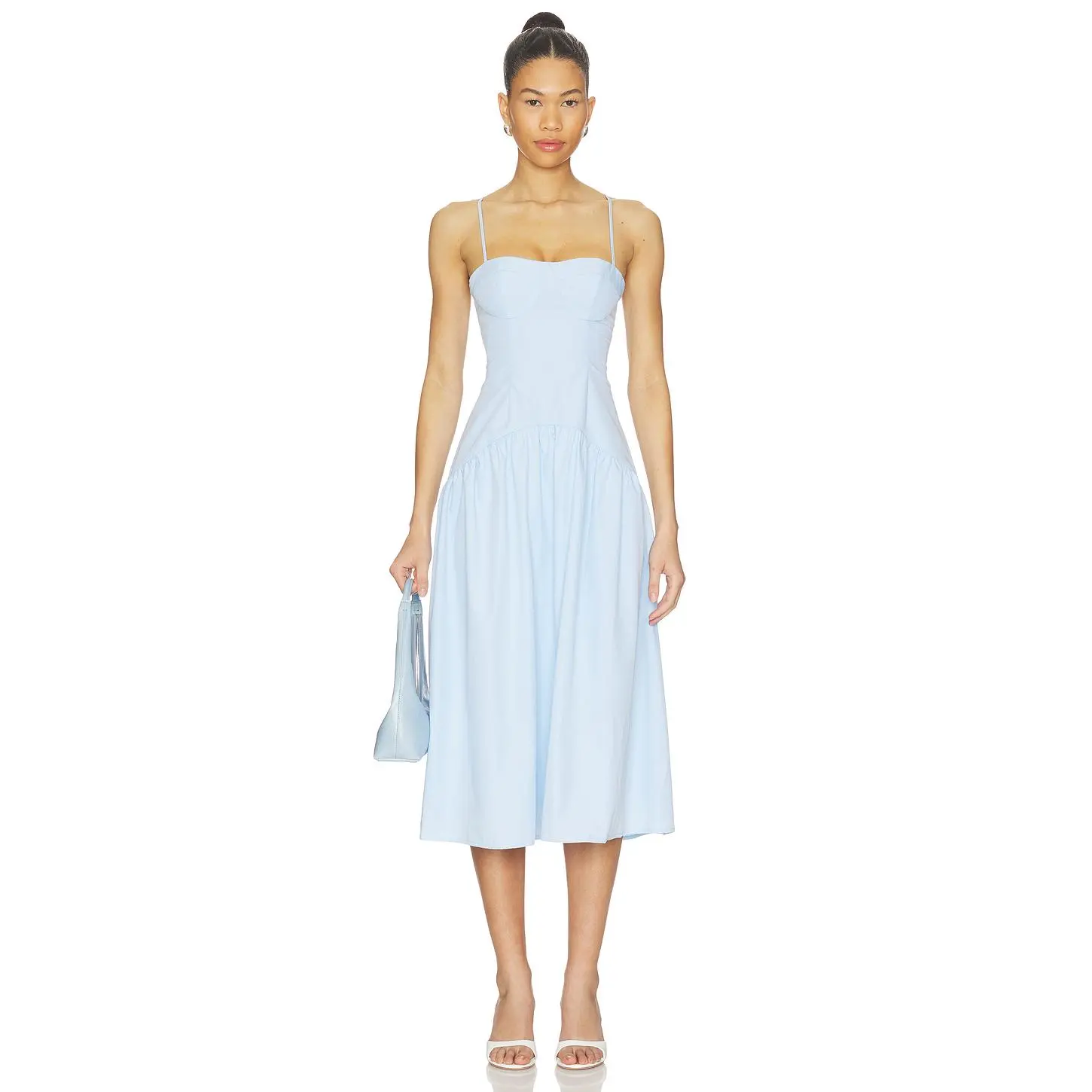 MORE TO COME Margaery Midi Dress in Baby Blue