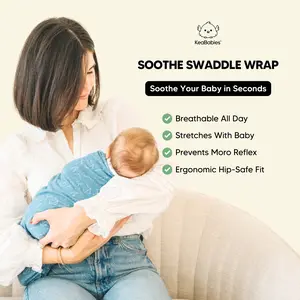 [Bundle Savings] KeaBabies Soothe 3-Pack Baby Swaddle Wrap - Calms Colic and Prevents Startle Reflex - Perfect for Newborn Sleep Training and Better Rest