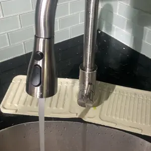 Kitchen Faucet with Pull Down Sprayer, Single Level Stainless Steel Kitchen Sink Faucets, Single Handle High Arc Pull Out Kitchen Faucet