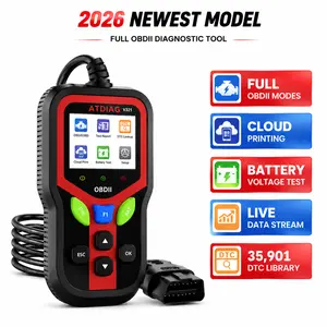 2026 New OBD2 Car Diagnostic Scanner, Vehicle Fault Code Reader, Check Engine Light Erase, Real-time Data & Battery Voltage Detection, Plug & Play for All 1996+ Vehicles DIY Car Owners & Mechanics, Ideal for Home Use & Auto Repair