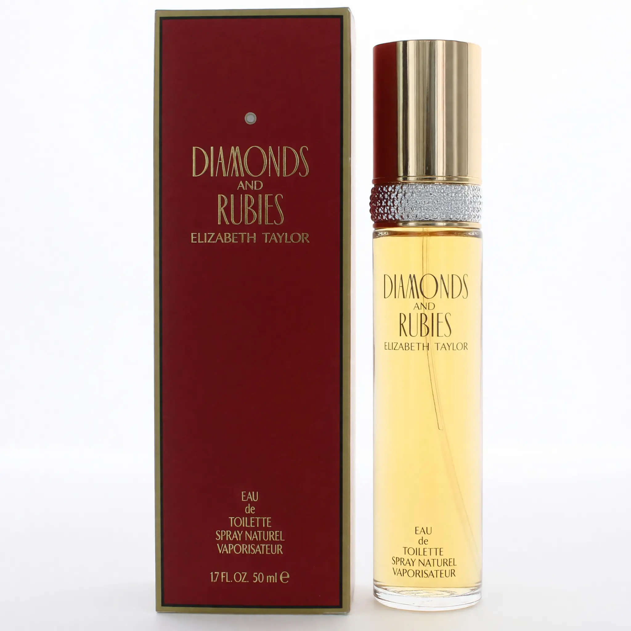 Diamonds & Rubies by Elizabeth Taylor, 1.7 oz EDT Spray for Women, Passionate, 1.7Oz, Floral-Oriental, Commands Attention, Signature Scent, Smelling Good, Vanilla Cedar Amber