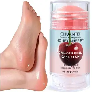 Peach Hand Foot Cracked Care Stick, Moisturizing Balm with Peach Essence, Hydrating & Repairing Dry Skin, Smooth & Soft Hands Feet, Foot Care Cream