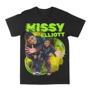 Missy Elliott Graphic Tee, 100% Cotton Made In USA, Crewneck Unisex Shirt
