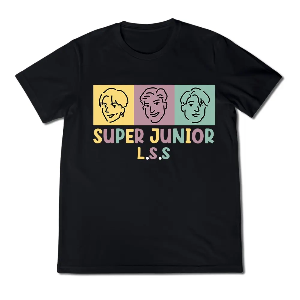 Super Junior K-Pop T-Shirt, Korean Boy Group Music Graphic Tee, Stylish Streetwear Shirt for K-Pop Fans