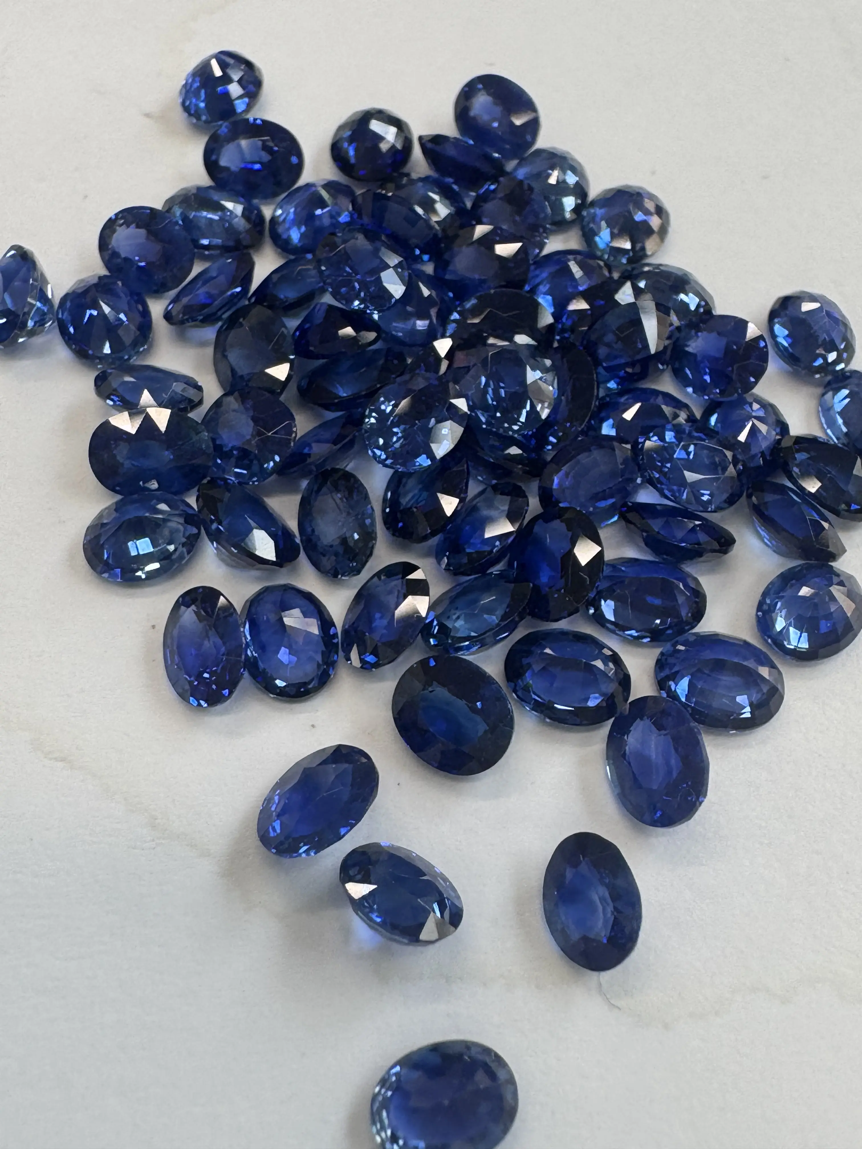 Gemstone Mixed Color Collection - Vibrant Blue for Jewelry Making and Decor