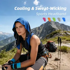 1 Pc Cooling Head Towel, Sports & Hiking Towel, Sweat Wiping & Absorbing Cool Towel for Summer, Outdoor Gym & Hiking Special Towel, Soft & Absorbent & Lint-Resistant, Multiple Colors Available