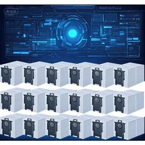 3.0L Large Capacity Dust Bags 20 Pack, Reusable Vacuum Cleaner Replacement Bags, Compatible with Roborock S8/Q Series, High Filtration Dust Bags for Robot Vacuums, Durable Multi-Pack Accessories