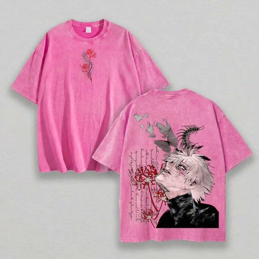 Pink-Acid Wash Tshirt