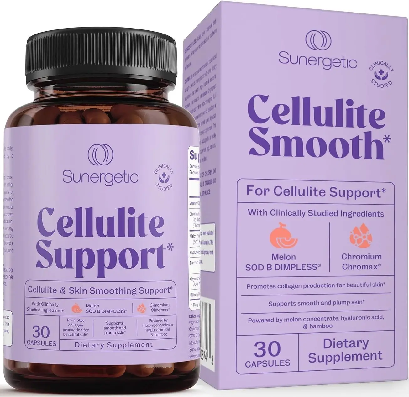 Premium Cellulite Supplement – Anti Cellulite Capsules For Women – Supports Skin Smoothing, Smooth Legs, Reduces Cellulite & Promotes Collagen Production – With Clinically Studied Melon SOD – 30 Count